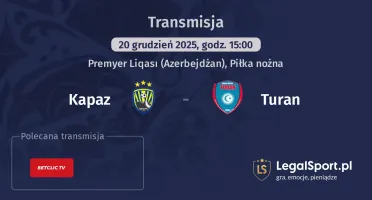 Kapaz - Turan gdzie oglądać (20.12.2025)
