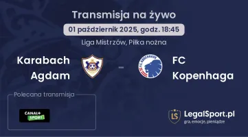 Karabach Agdam - FC Kopenhaga gdzie oglądać?
