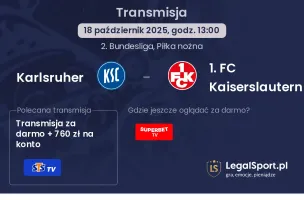 Karlsruher - 1. FC Kaiserslautern gdzie oglądać?