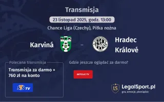 Karviná - Hradec Králové gdzie oglądać? (23.11)