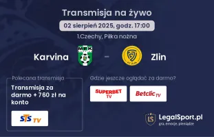 Karvina - Zlin gdzie oglądać?