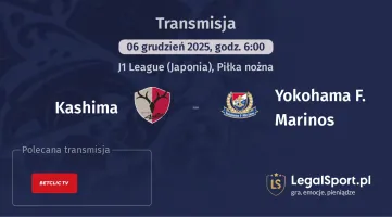 Kashima - Yokohama F. Marinos gdzie oglądać? (06.12)