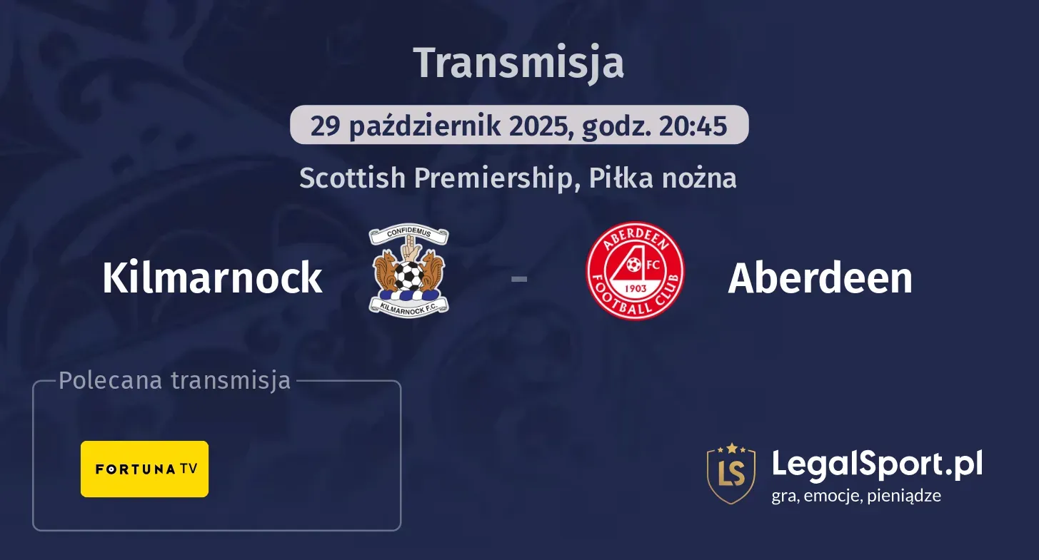 Kilmarnock - Aberdeen Transmisje