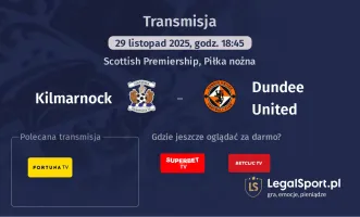 Kilmarnock - Dundee United gdzie oglądać? (29.11)