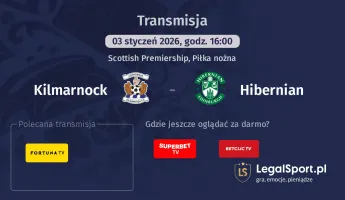 Kilmarnock - Hibernian gdzie oglądać? (03.01)