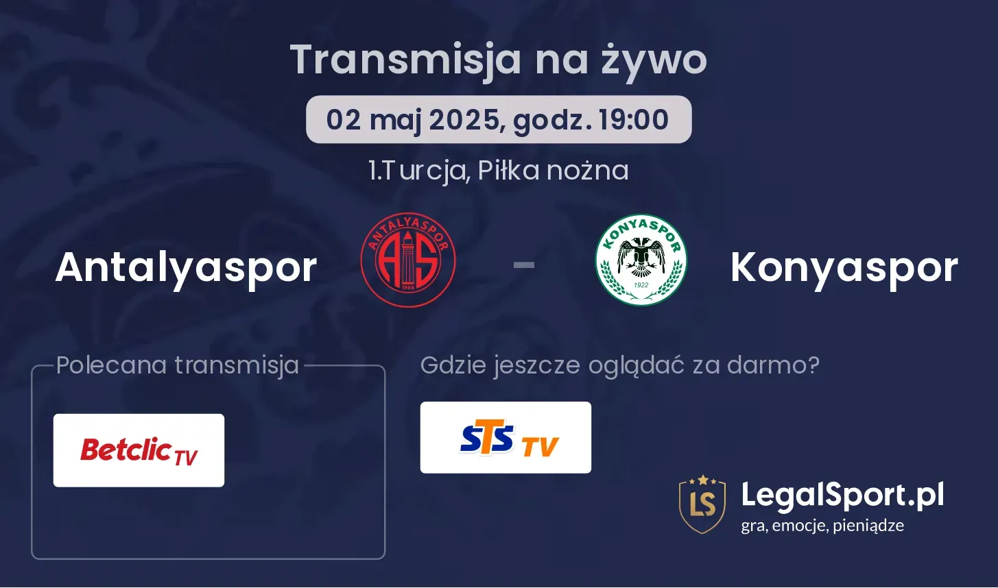 Antalyaspor - Konyaspor gdzie oglądać?