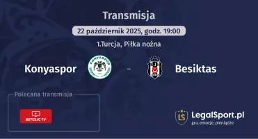 Konyaspor - Besiktas gdzie oglądać?