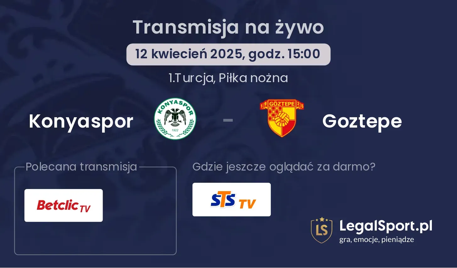 Konyaspor - Goztepe gdzie oglądać transmisję?