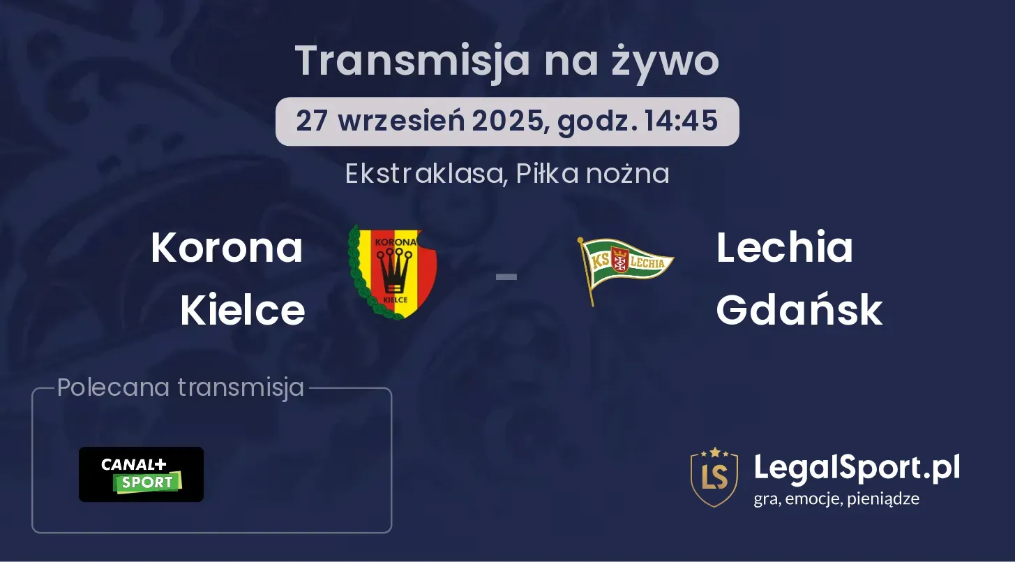 Korona Kielce - Lechia Gdańsk transmisja na żywo
