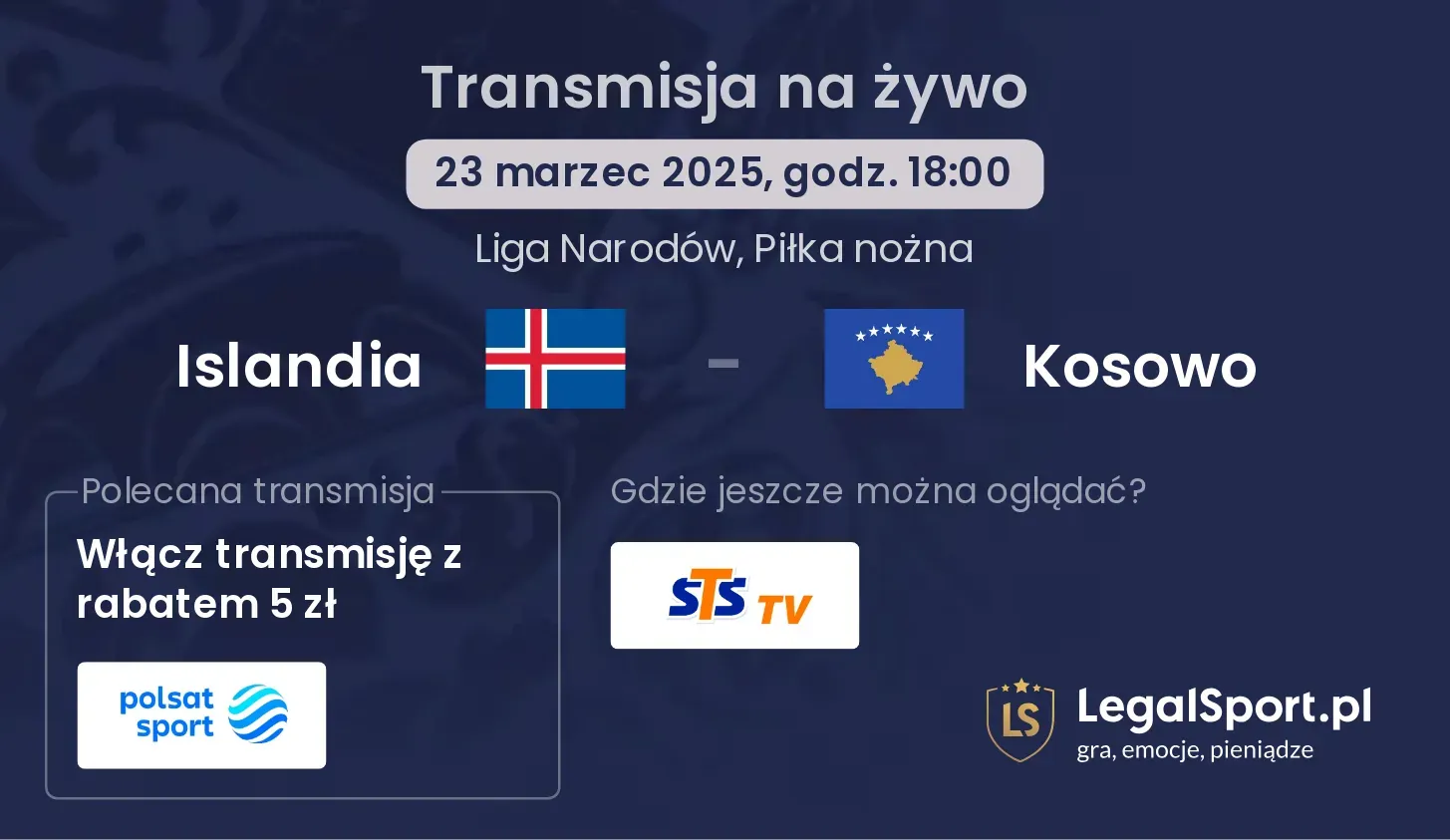 Islandia - Kosowo gdzie oglądać?