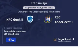 KRC Genk II - RSC Anderlecht II gdzie oglądać? (09.12)