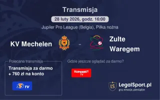 KV Mechelen - Zulte Waregem gdzie oglądać? (28.02)