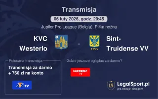 KVC Westerlo - Sint-Truidense VV gdzie oglądać? (06.02)