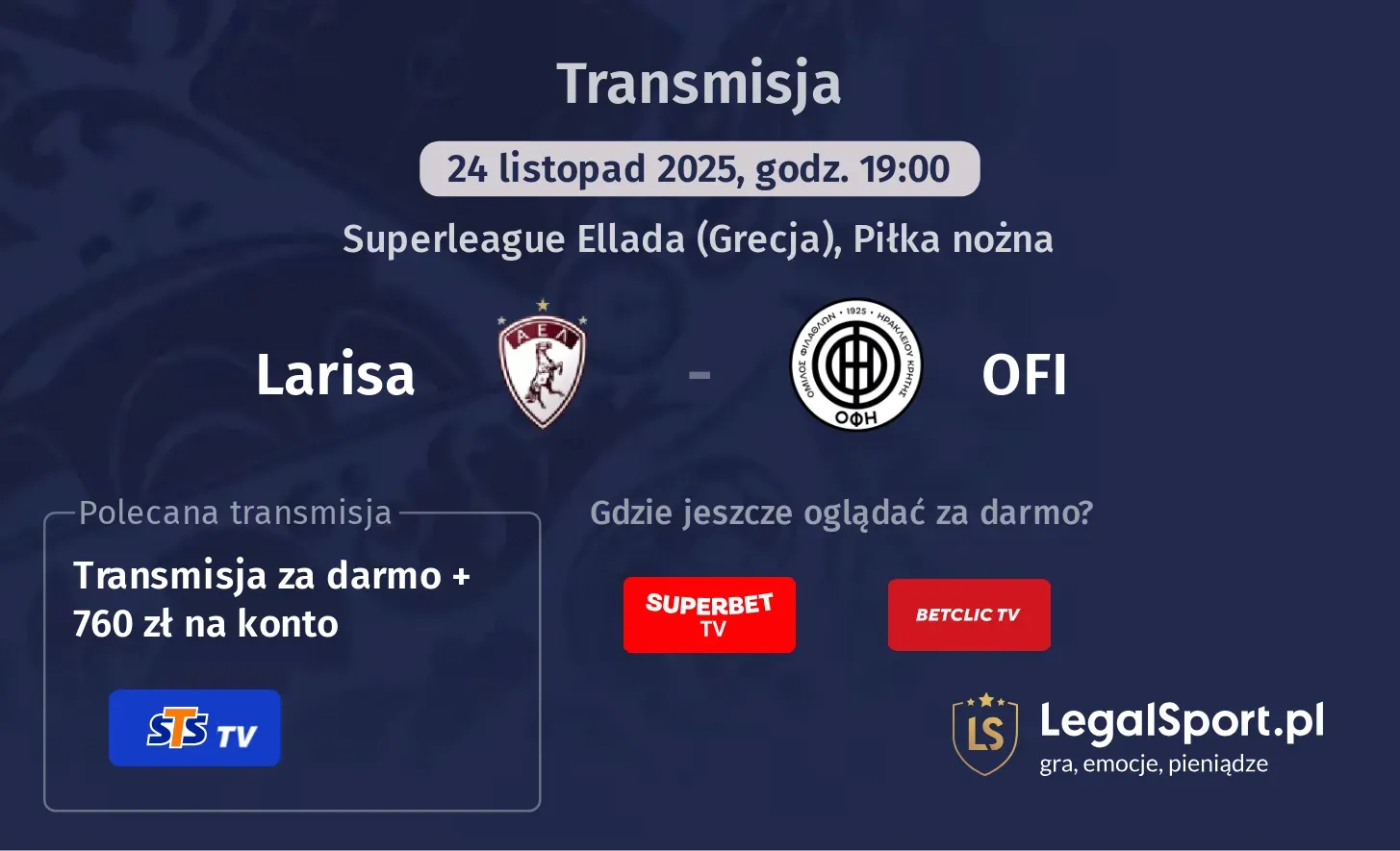 Larisa - OFI Transmisje