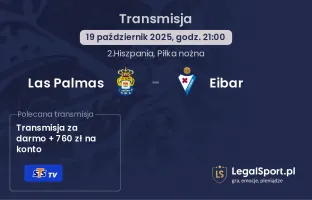 Las Palmas - Eibar gdzie oglądać?