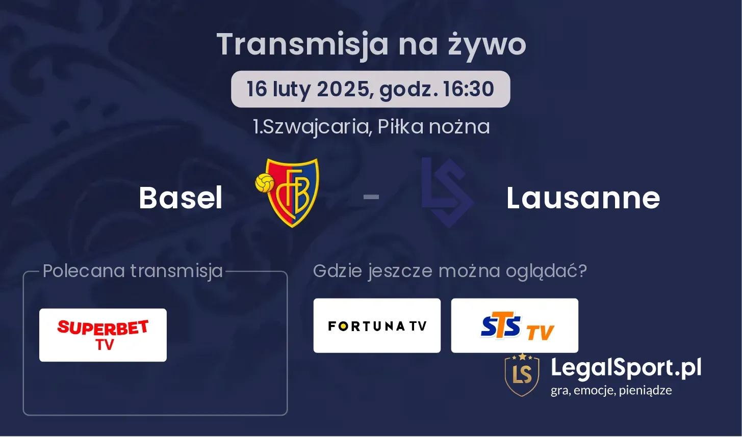 Basel - Lausanne gdzie oglądać transmisję?