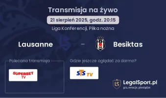 Lausanne - Besiktas gdzie oglądać?
