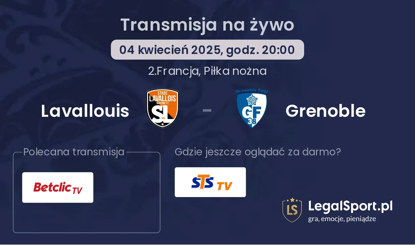 Lavallouis - Grenoble gdzie oglądać?