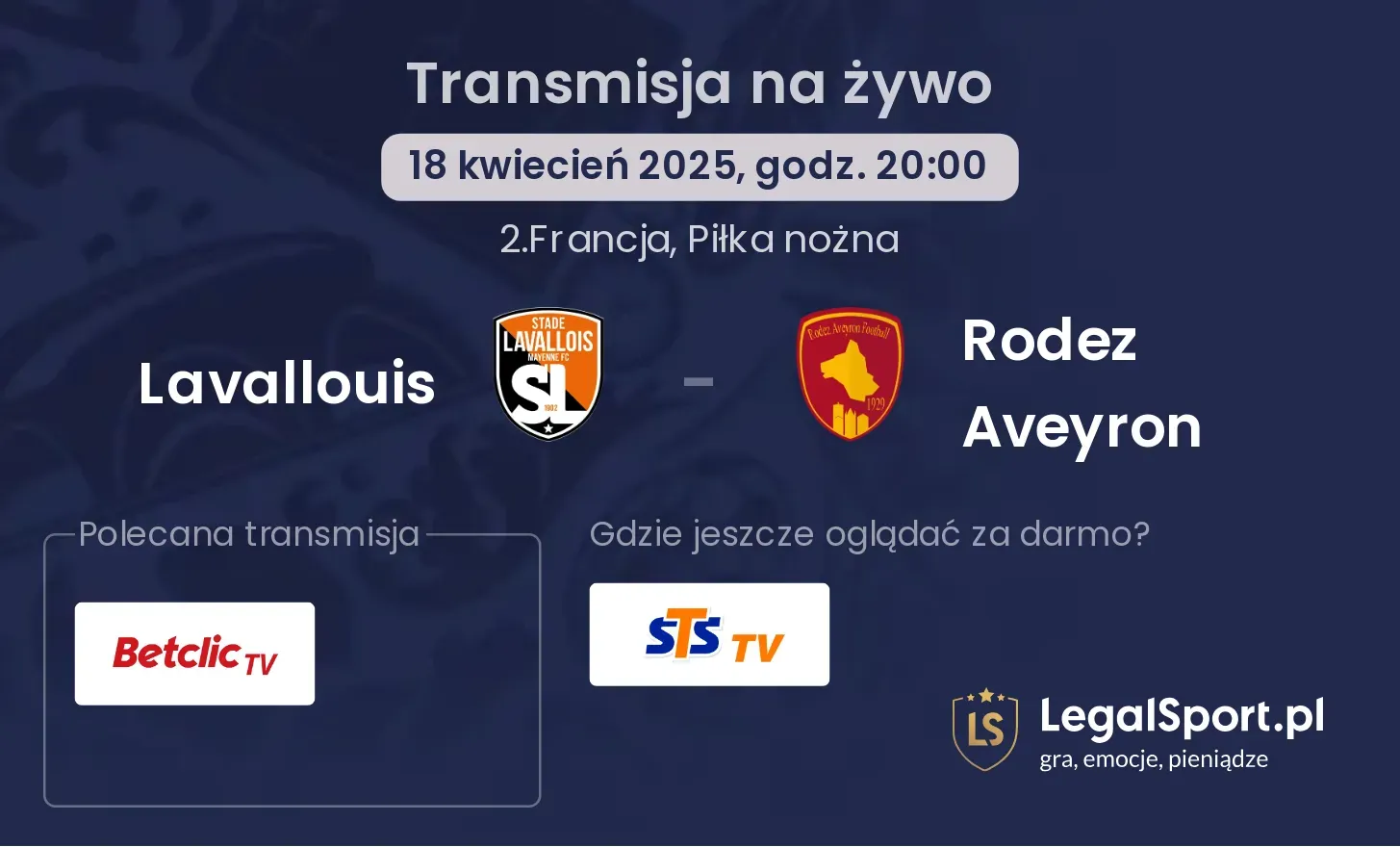 Lavallouis - Rodez Aveyron gdzie oglądać?