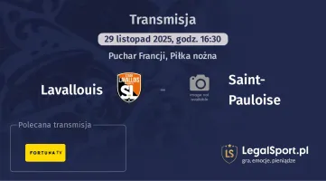 Lavallouis - Saint-Pauloise gdzie oglądać? (29.11)