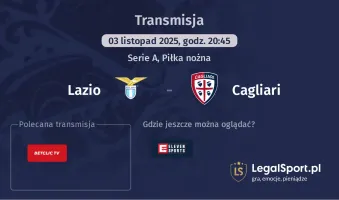 Lazio - Cagliari gdzie oglądać? (03.11)