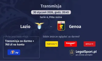 Lazio - Genoa gdzie oglądać (30.01.2026)