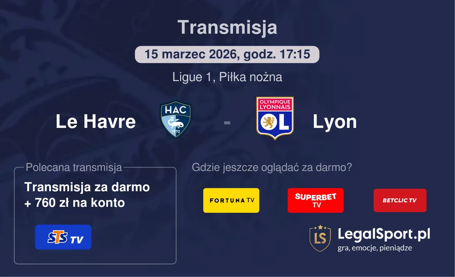 Le Havre - Lyon Transmisje