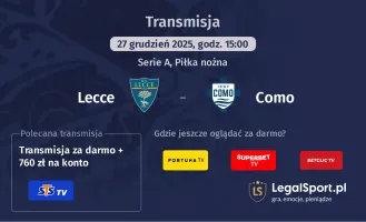 Lecce - Como gdzie oglądać (27.12.2025)