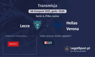 Lecce - Hellas Verona gdzie oglądać? (08.11)