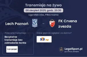 Lech Poznań - FK Crvena zvezda gdzie oglądać?