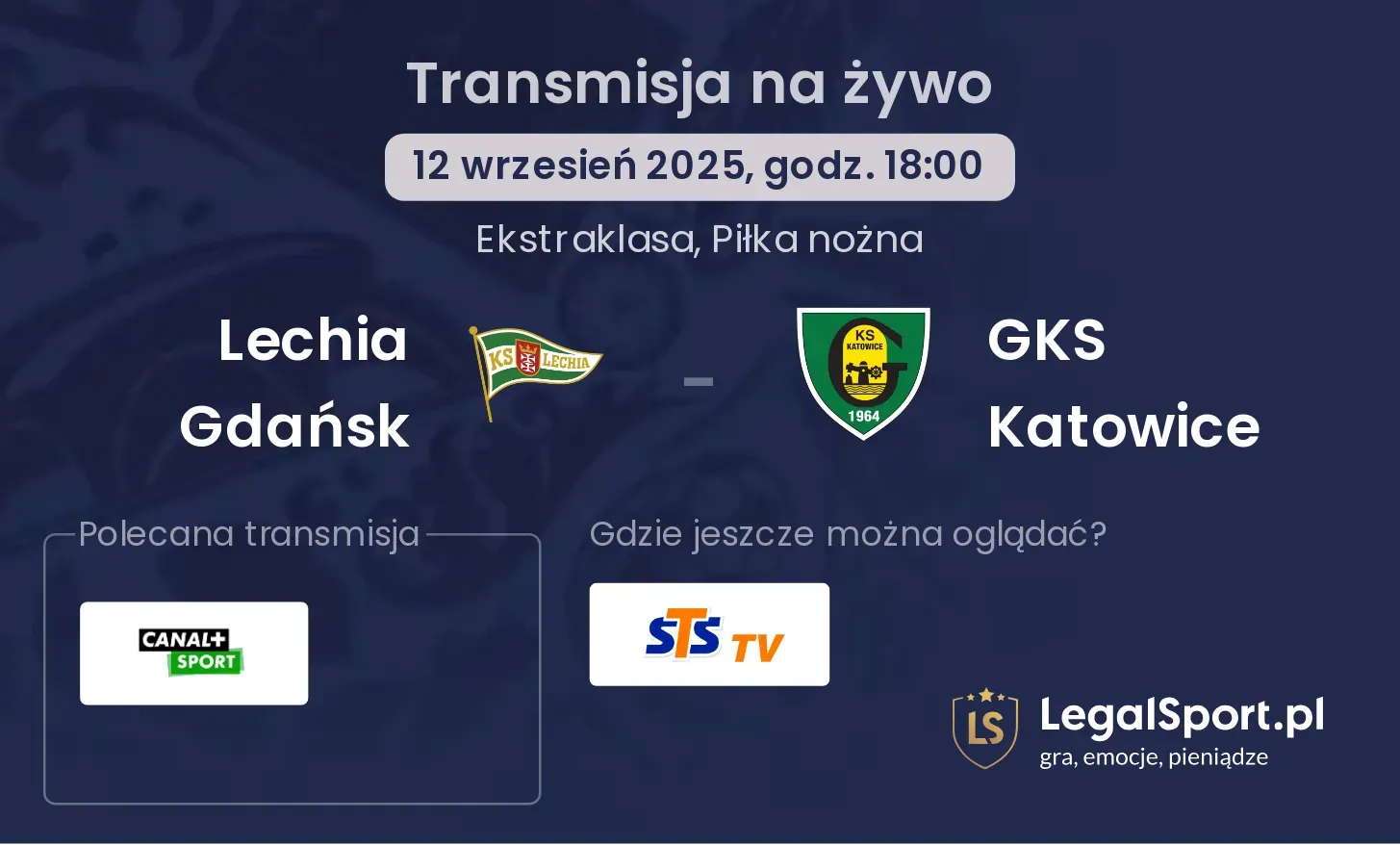 Lechia Gdańsk - GKS Katowice gdzie oglądać?