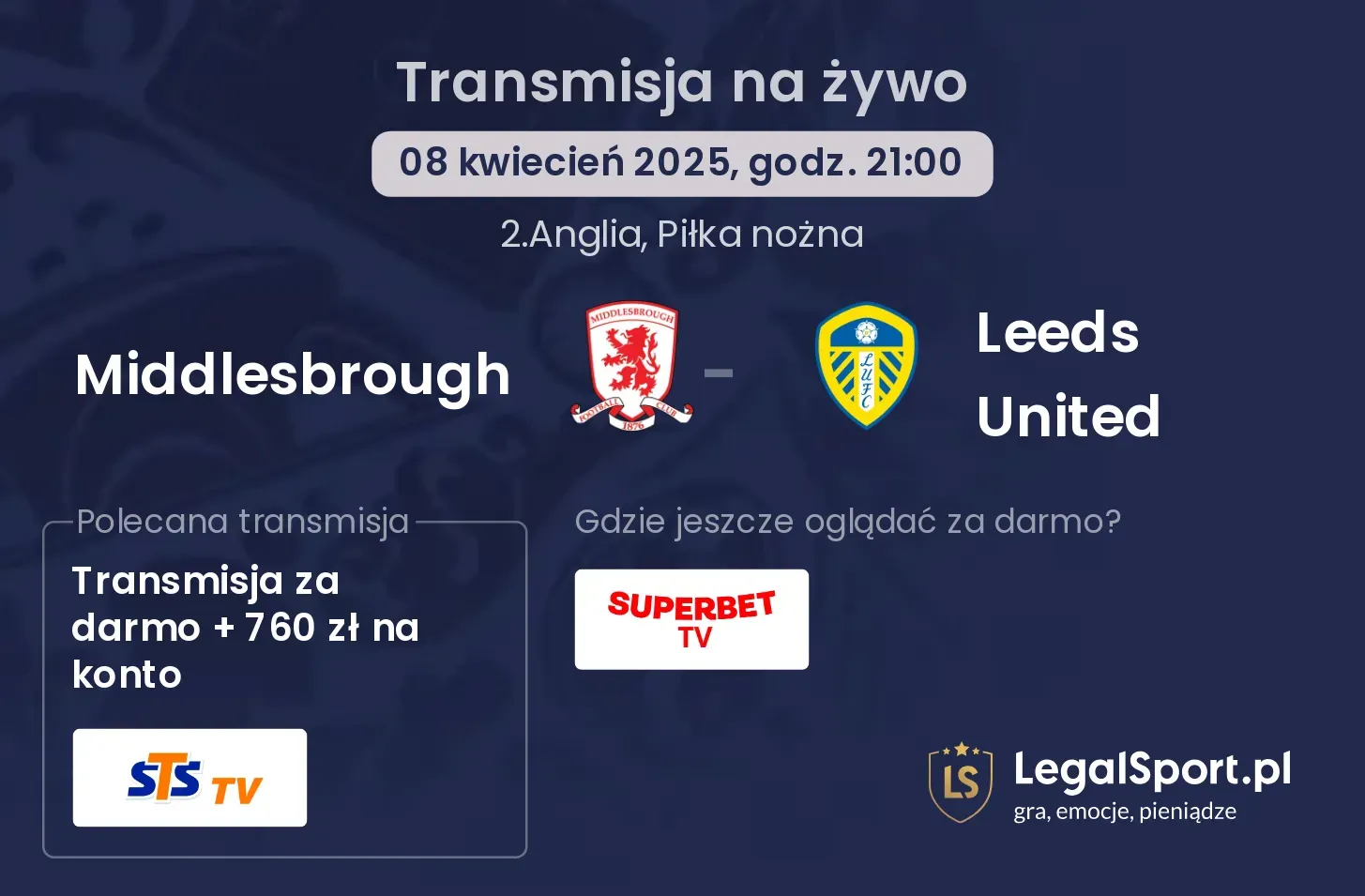 Middlesbrough - Leeds United gdzie oglądać?