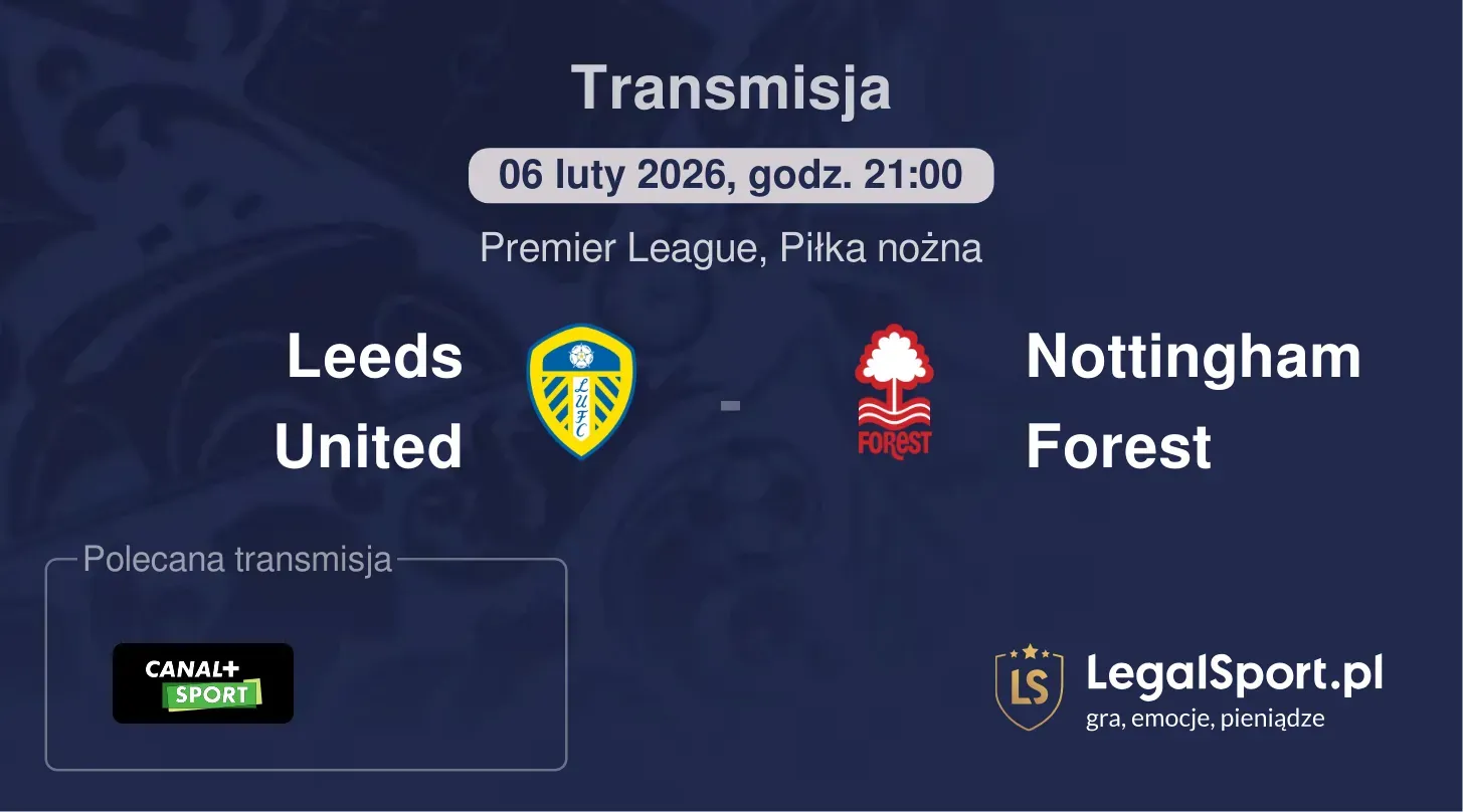Leeds United - Nottingham Forest Transmisje