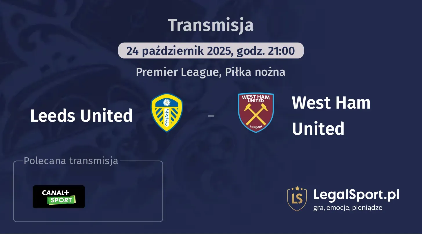 Leeds United - West Ham United gdzie oglądać?