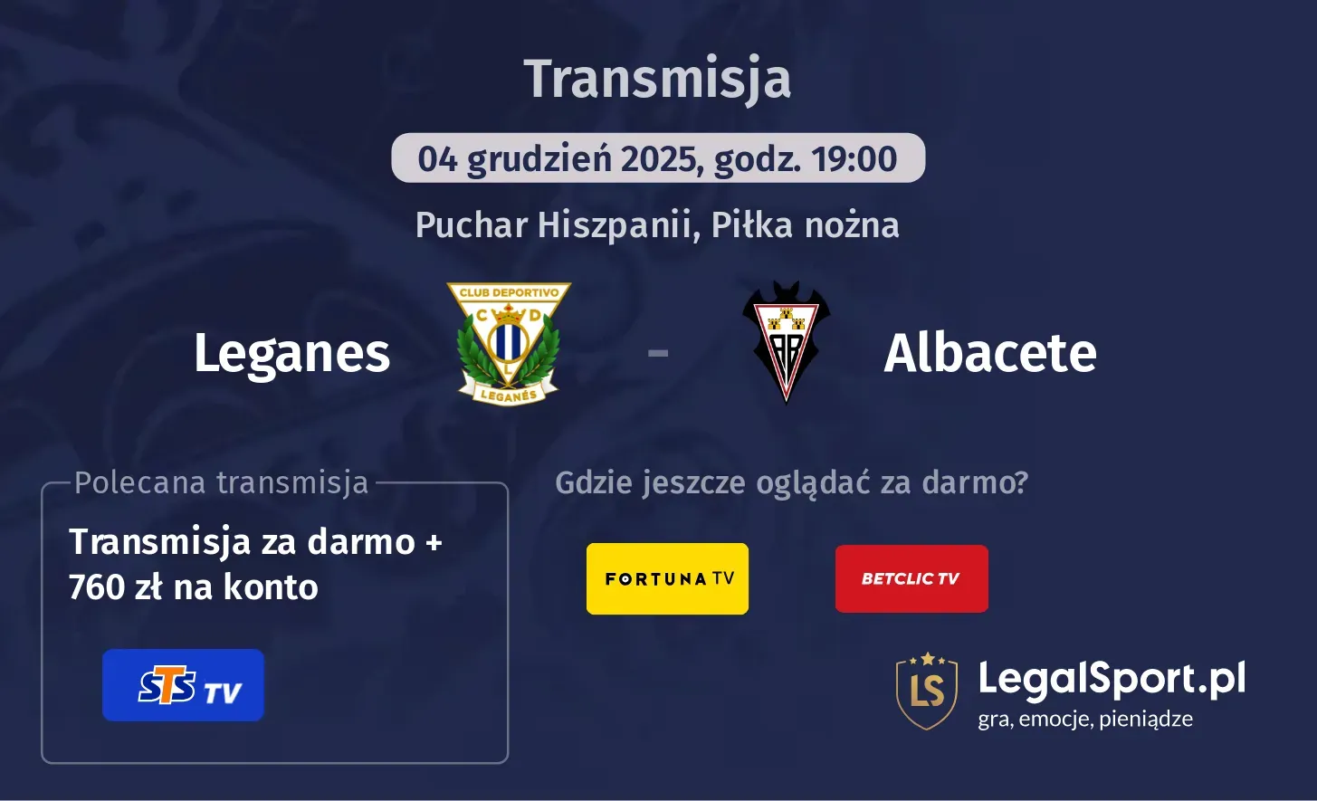 Leganes - Albacete Transmisje
