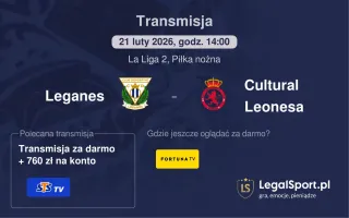 Leganes - Cultural Leonesa gdzie oglądać? (21.02)