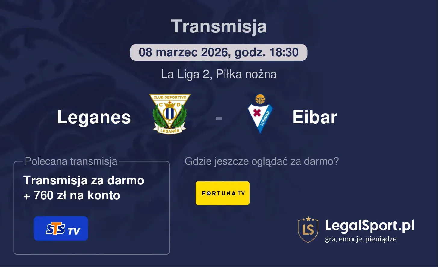 Leganes - Eibar Transmisje