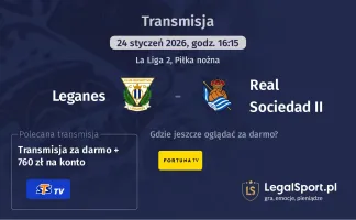 Leganes - Real Sociedad II gdzie oglądać? (24.01)