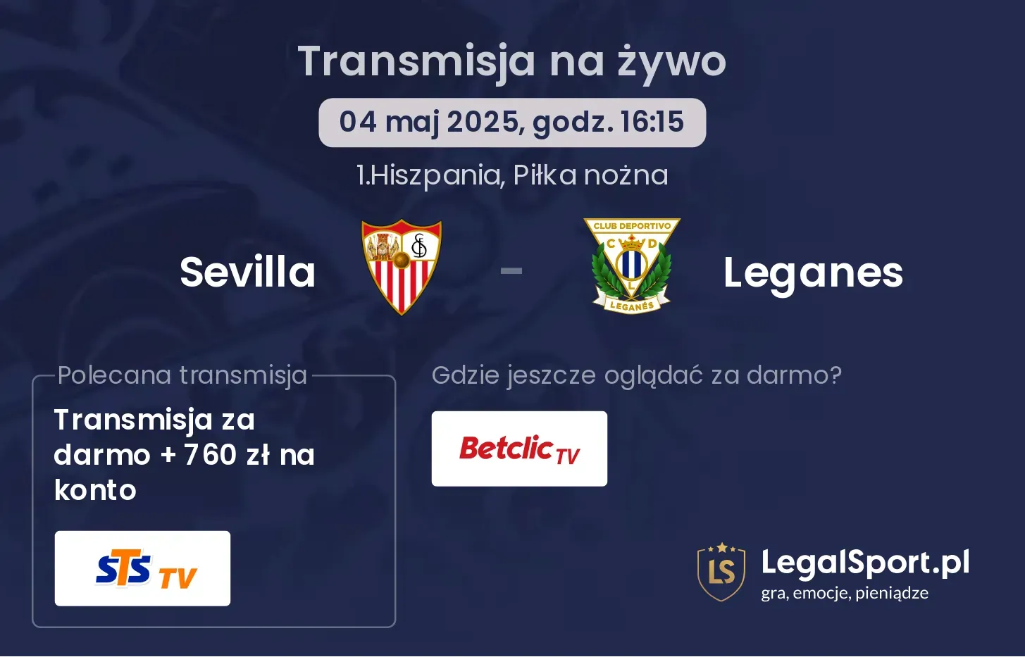 Sevilla - Leganes gdzie oglądać?