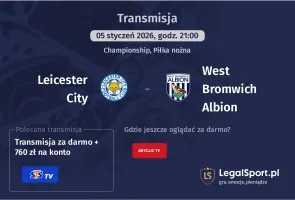 Leicester City - West Bromwich Albion gdzie oglądać? (05.01)