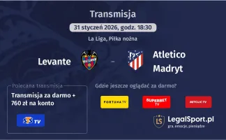 Levante - Atletico Madryt gdzie oglądać? (31.01)