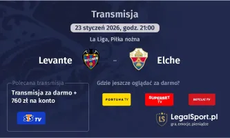 Levante - Elche gdzie oglądać? (23.01)