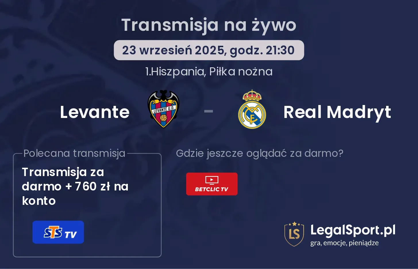 Levante - Real Madryt gdzie oglądać?
