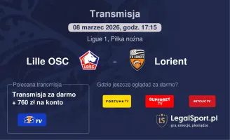 Lille OSC - Lorient gdzie oglądać (08.03.2026, 17:15)