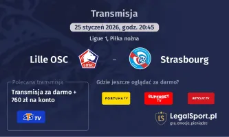 Lille OSC - Strasbourg gdzie oglądać? (25.01)