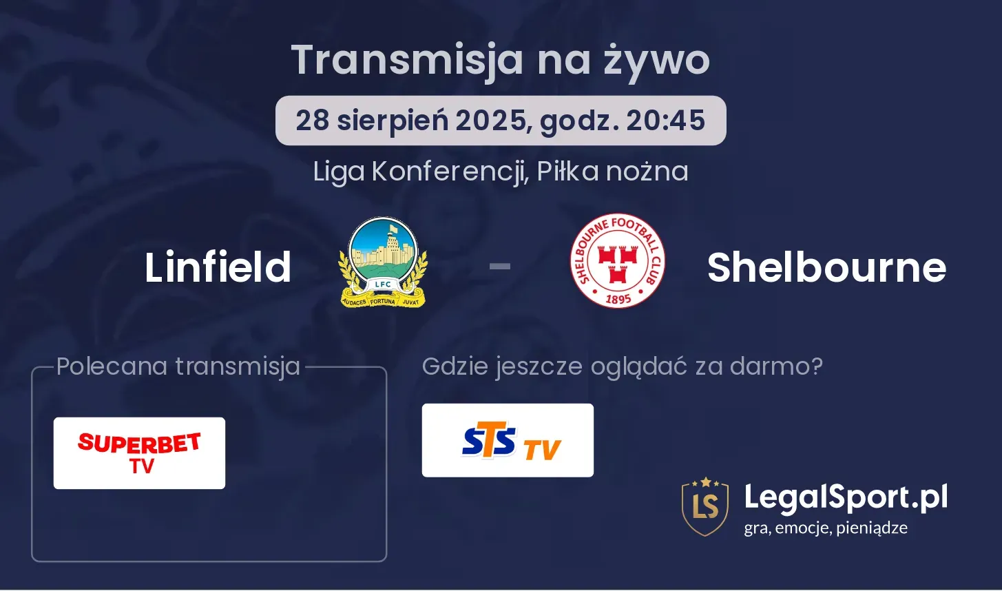 Linfield - Shelbourne gdzie oglądać?