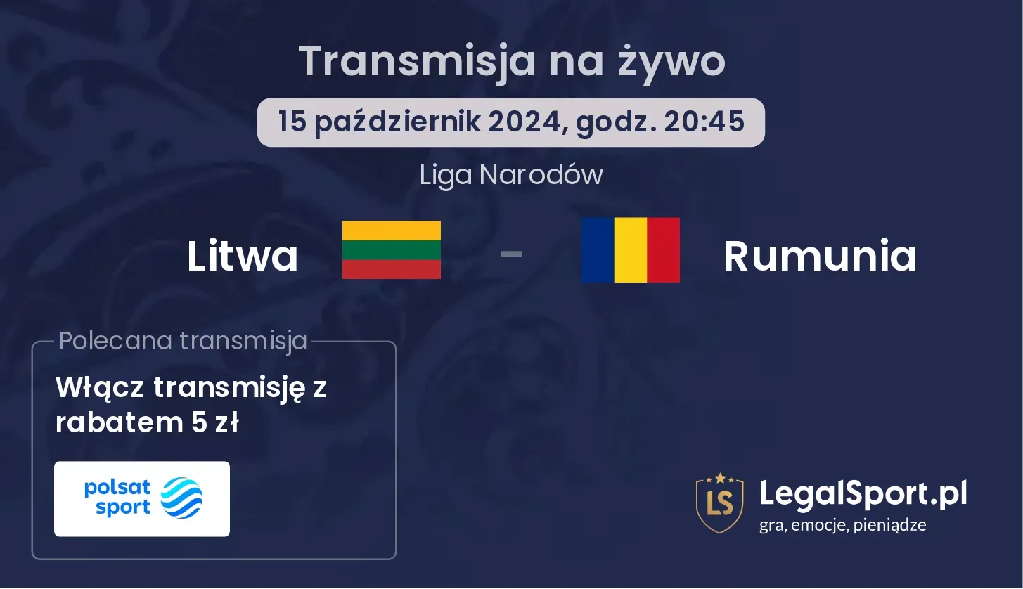 Litwa - Rumunia gdzie oglądać? 15.10, godz. 20:45