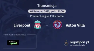 Liverpool - Aston Villa gdzie oglądać? (01.11)