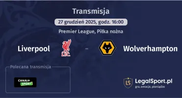 Liverpool - Wolverhampton gdzie oglądać (27.12.2025)