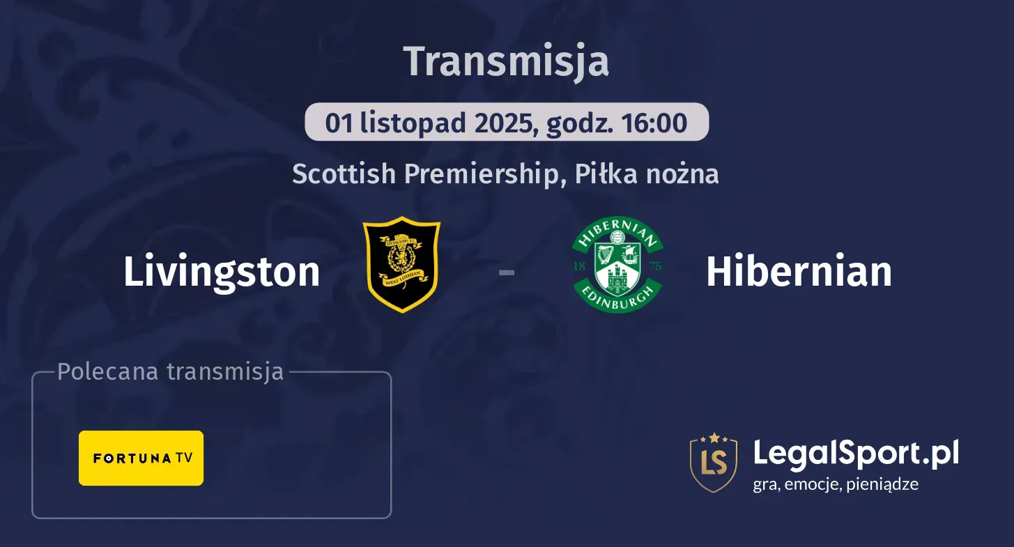 Livingston - Hibernian Transmisje